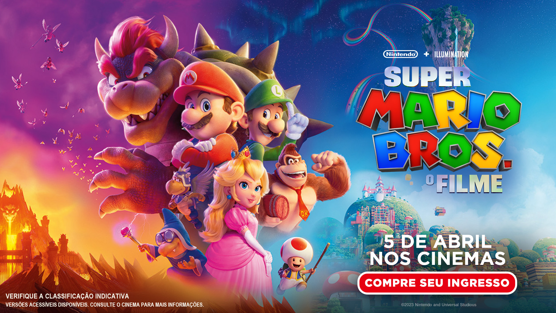 SUPER MARIO BROS - FILME  Trailer Com Acessibilidade 